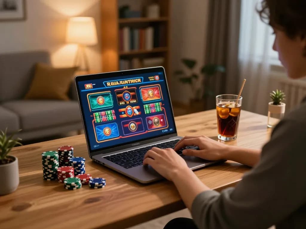 Engaging online casino gameplay at home with ทางเข้า m108 for seamless betting experience.