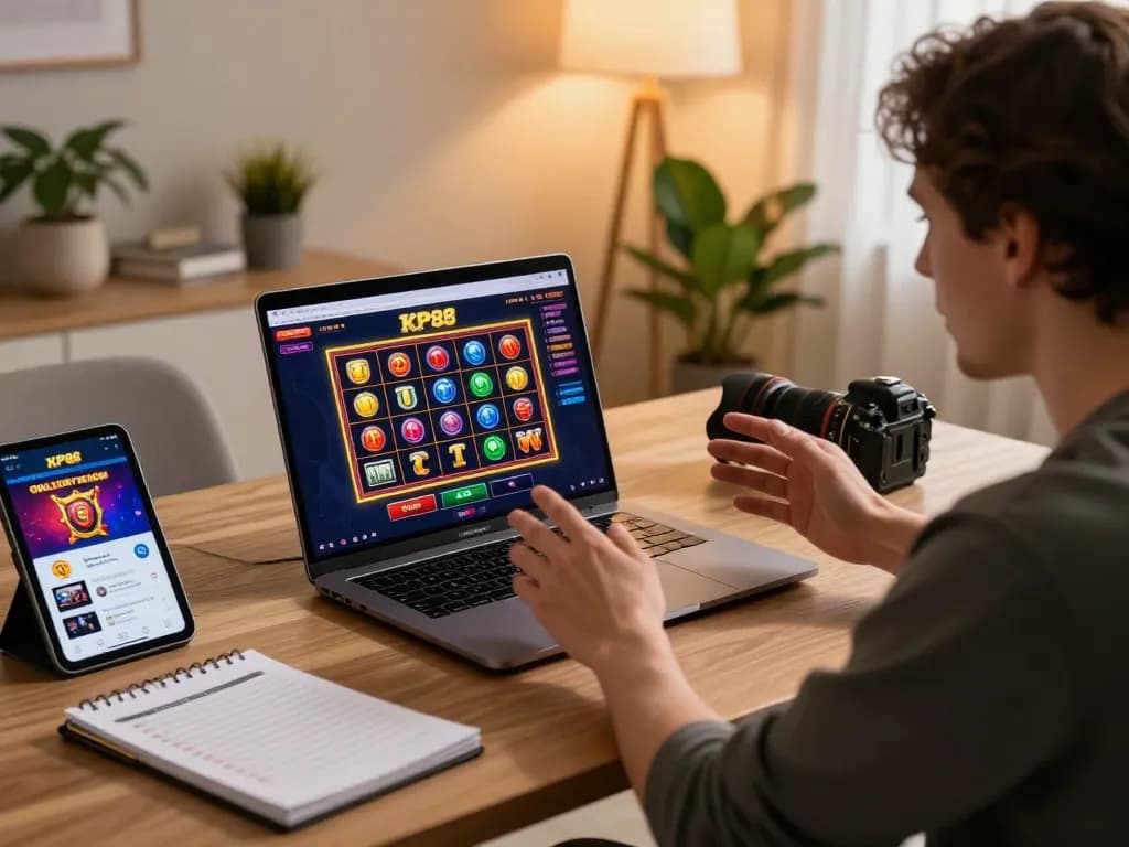 Engaging gameplay on KP88 com slots interface, showcasing vibrant graphics and user excitement