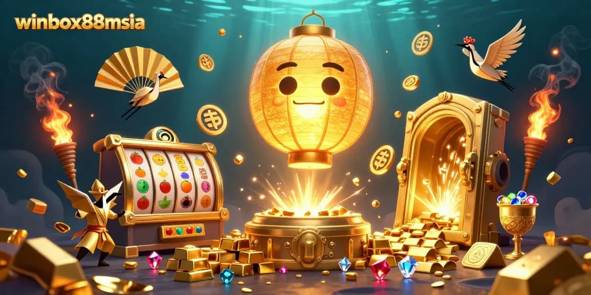 Experience exciting jackpots and vibrant gameplay at winbox88msia with golden lantern spirits and casino treasures.
