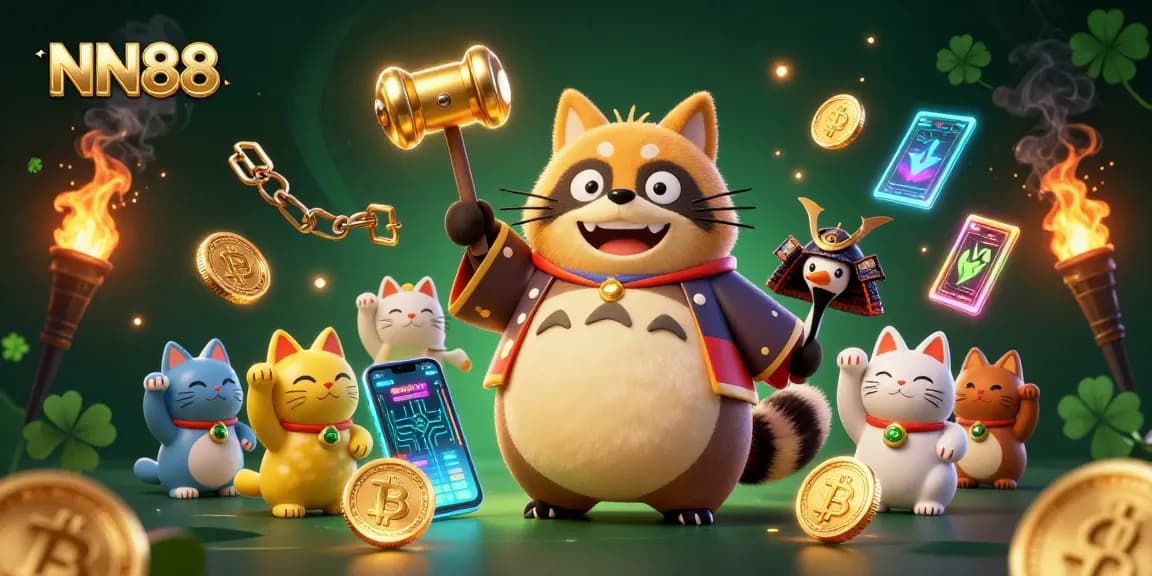 Win big at NN88 with exciting casino games featuring cheerful characters and vibrant visuals.