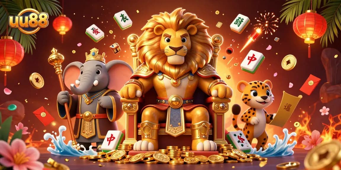 Engage in exciting gameplay at uu88, showcasing vibrant casino elements and characters in a dynamic scene.