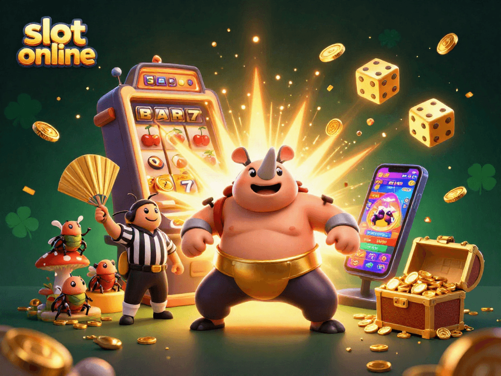 Experience the excitement of slot online with thrilling 3D characters and jackpot action bursting forth!