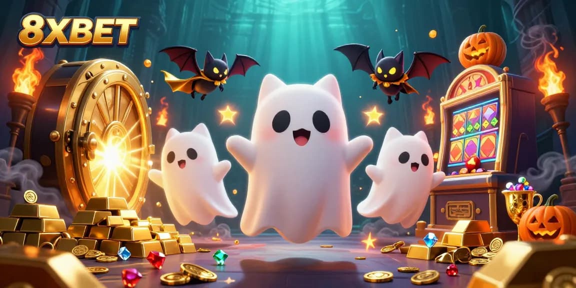 Experience exciting thrills at 8XBET in a vibrant haunted casino world with enticing game rewards!