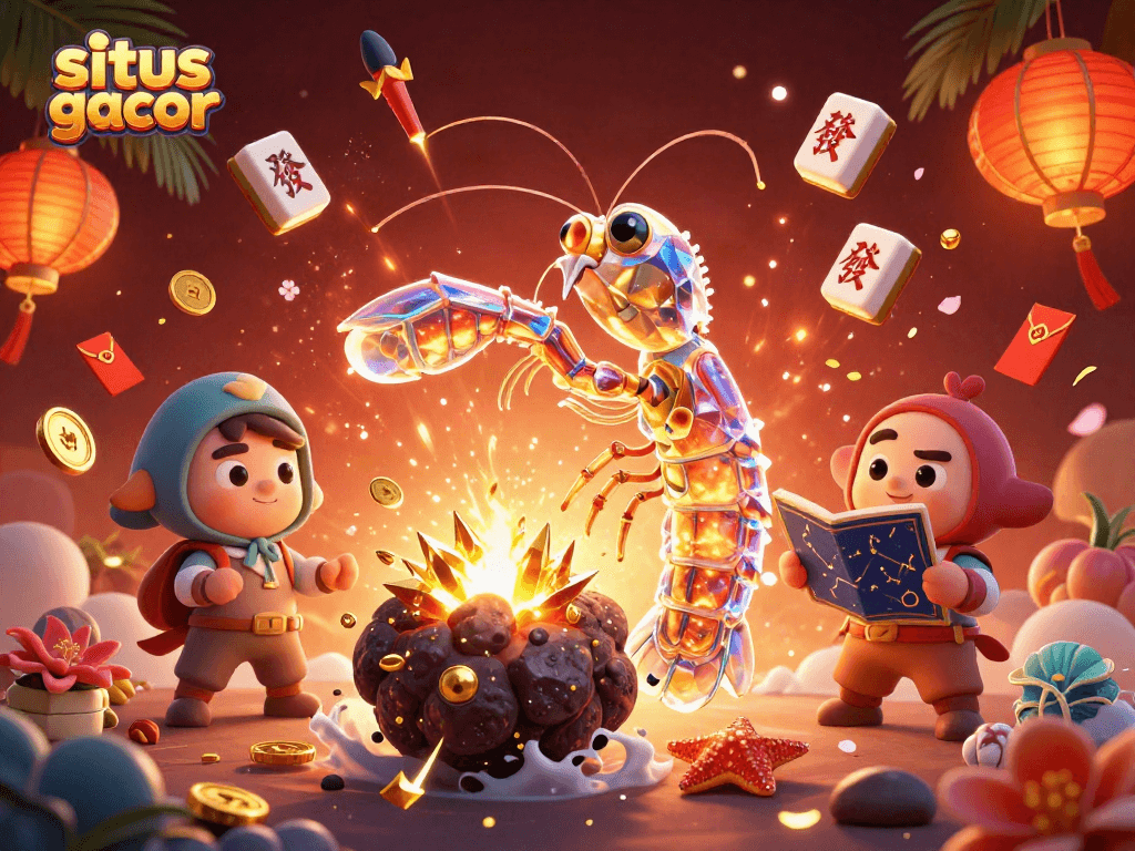 Experience exciting wins at situs gacor with a vibrant casino scene featuring galactic characters and dynamic game elements.