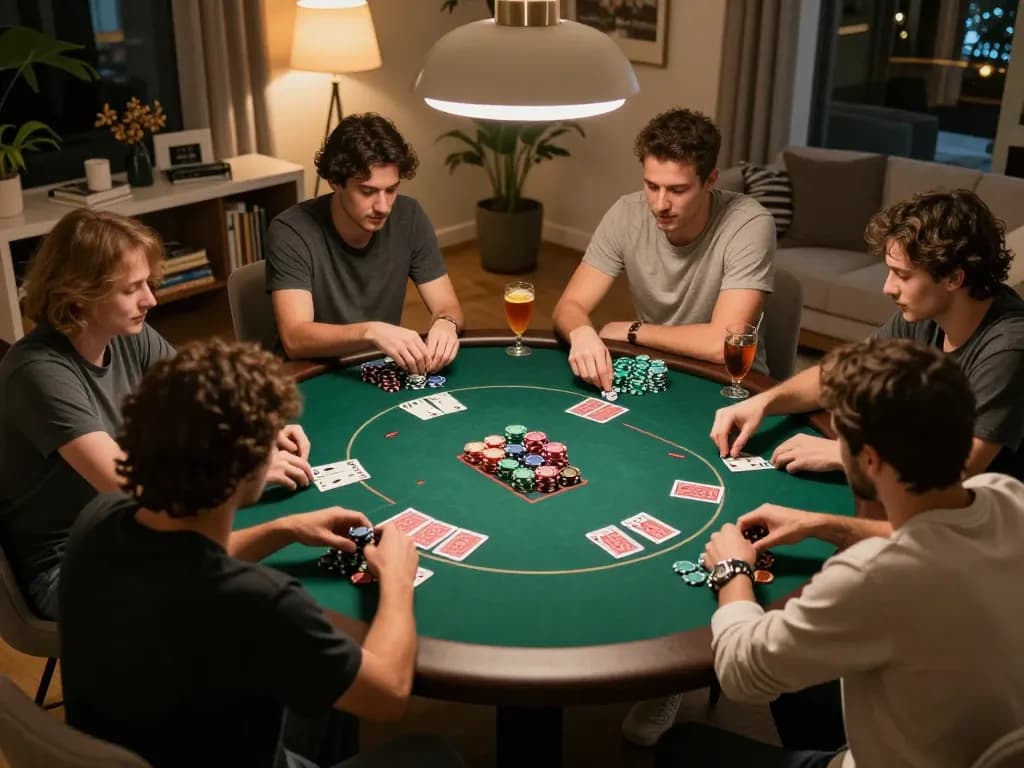 king33 poker night with friends, showcasing a competitive game atmosphere
