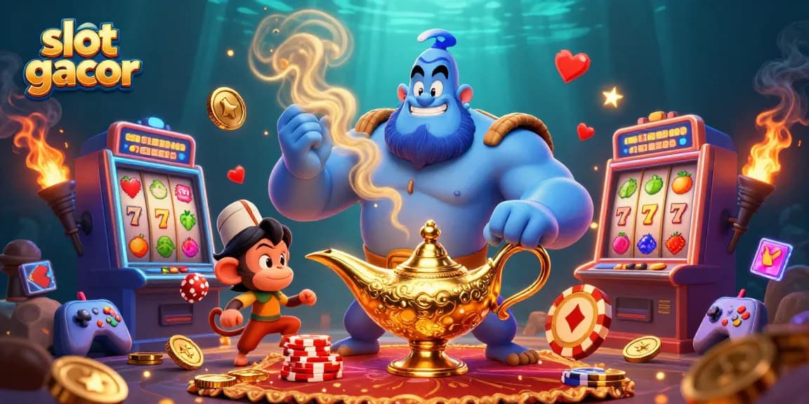 Experience thrilling slot gacor action with animated characters and vibrant casino elements.