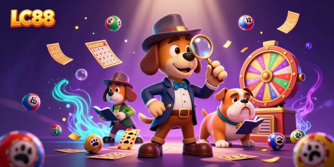Experience the thrill of LC88 as the detective uncovers gambling treasures among exciting game elements.