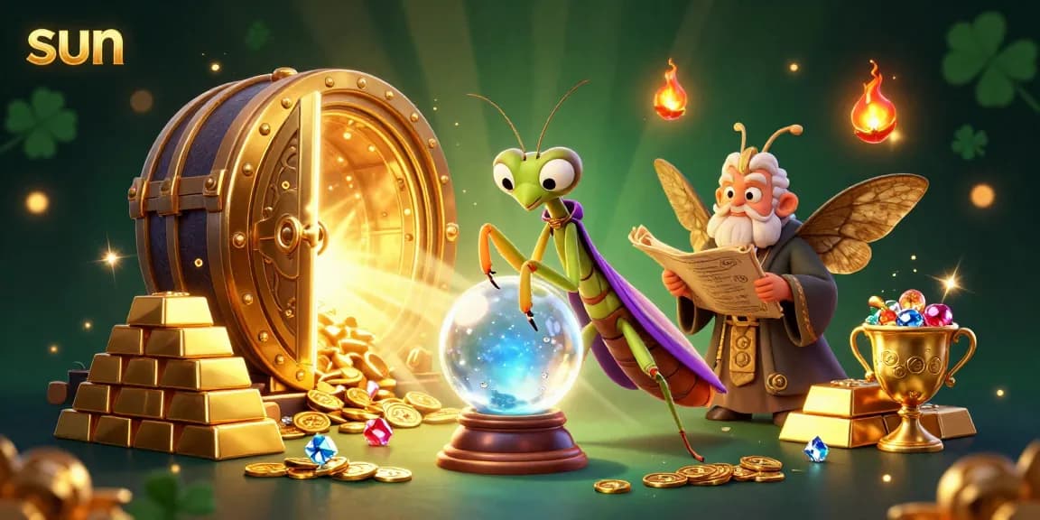 Experience the thrill of the sun-inspired casino with vibrant characters and sparkling treasures.