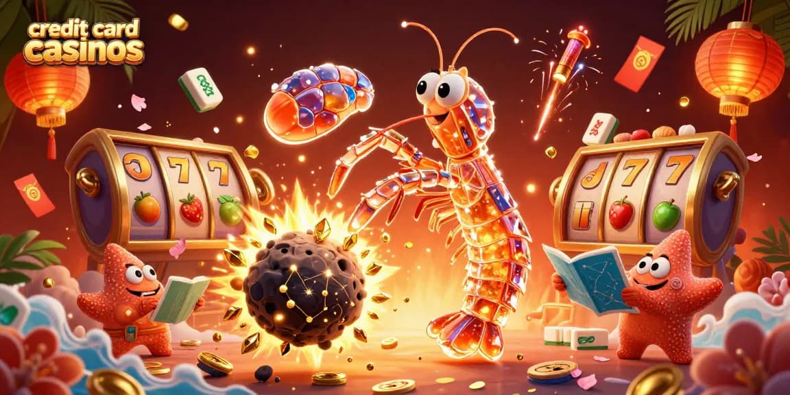 Experience exciting gameplay at credit card casinos with thrilling slot reels and vibrant game elements.