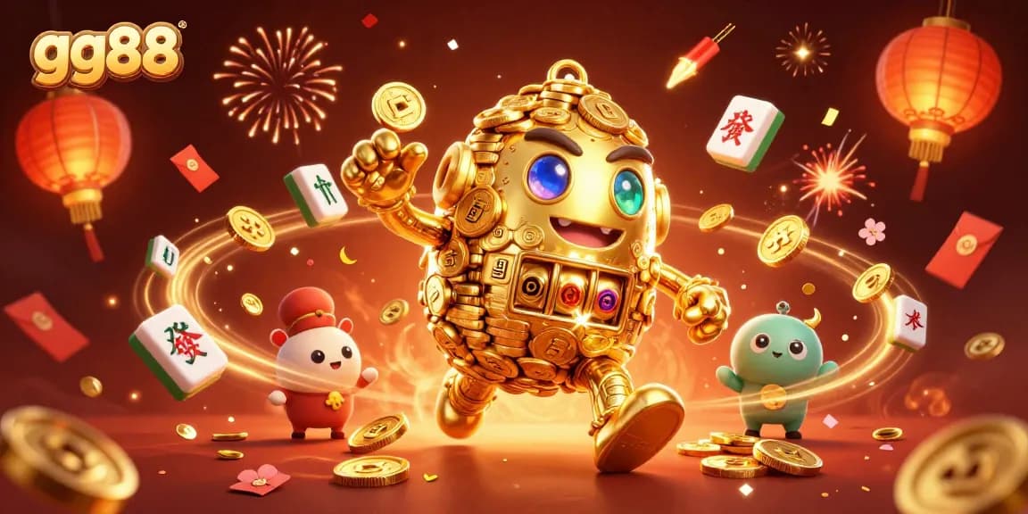 Experience thrilling games at gg88 with our vibrant casino scene illustration.