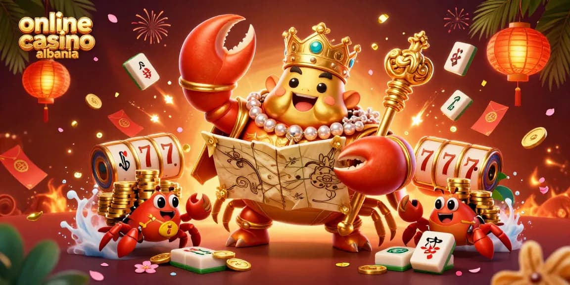 Experience the thrill of winning at an online casino albania with vibrant slots and festive elements.