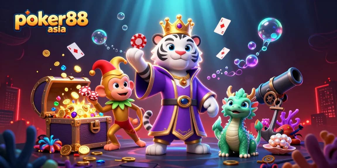 Menangkan permainan judi dan tingkatkan skill poker88 asia dengan karakter kartun dan elemen kasino menarik.
