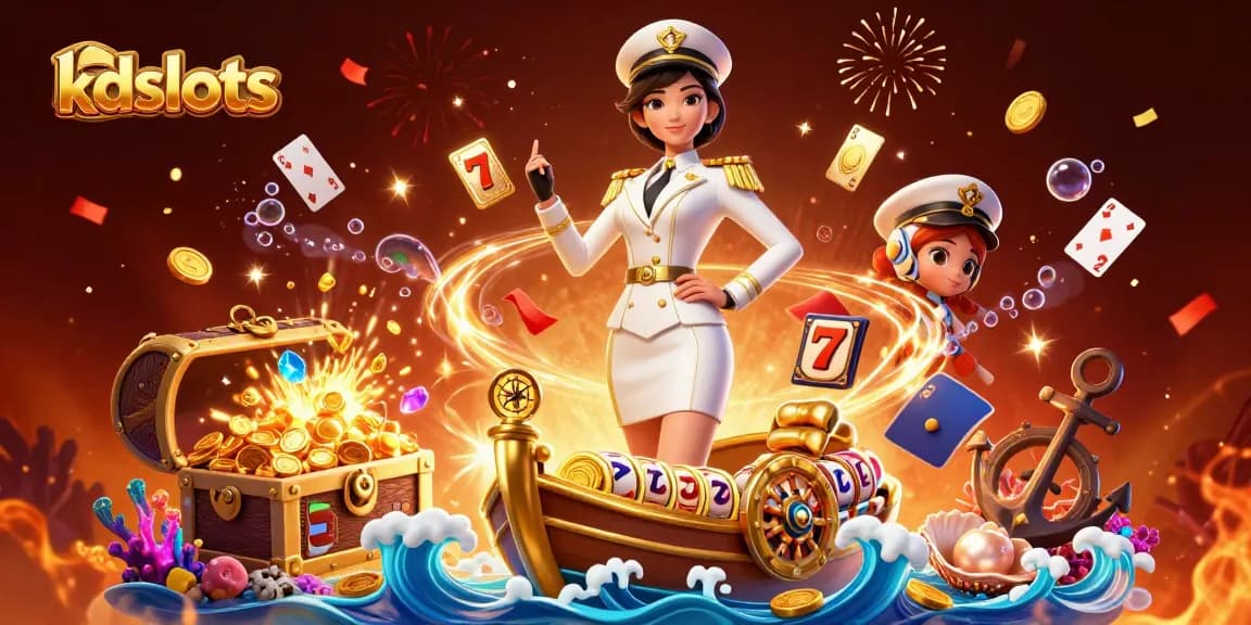 Experience the excitement of kdslots with vibrant visuals showcasing jackpot reels and a dynamic casino atmosphere.