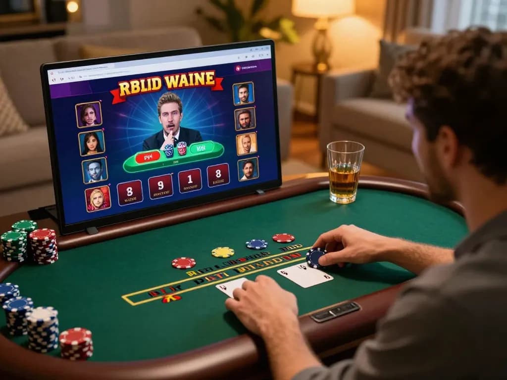 Tangkap kegembiraan Situs Judi Online dengan seorang pemain yang berpartisipasi dalam blackjack dealer langsung.