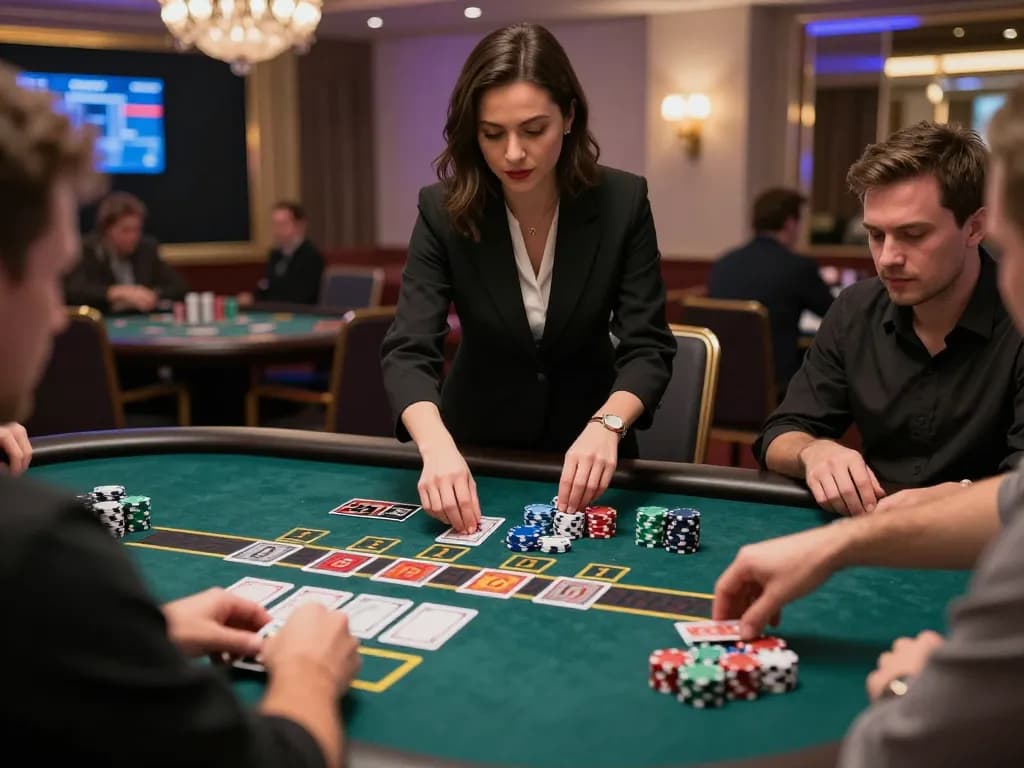 Experience the excitement at hi 88 blackjack table with players actively participating.