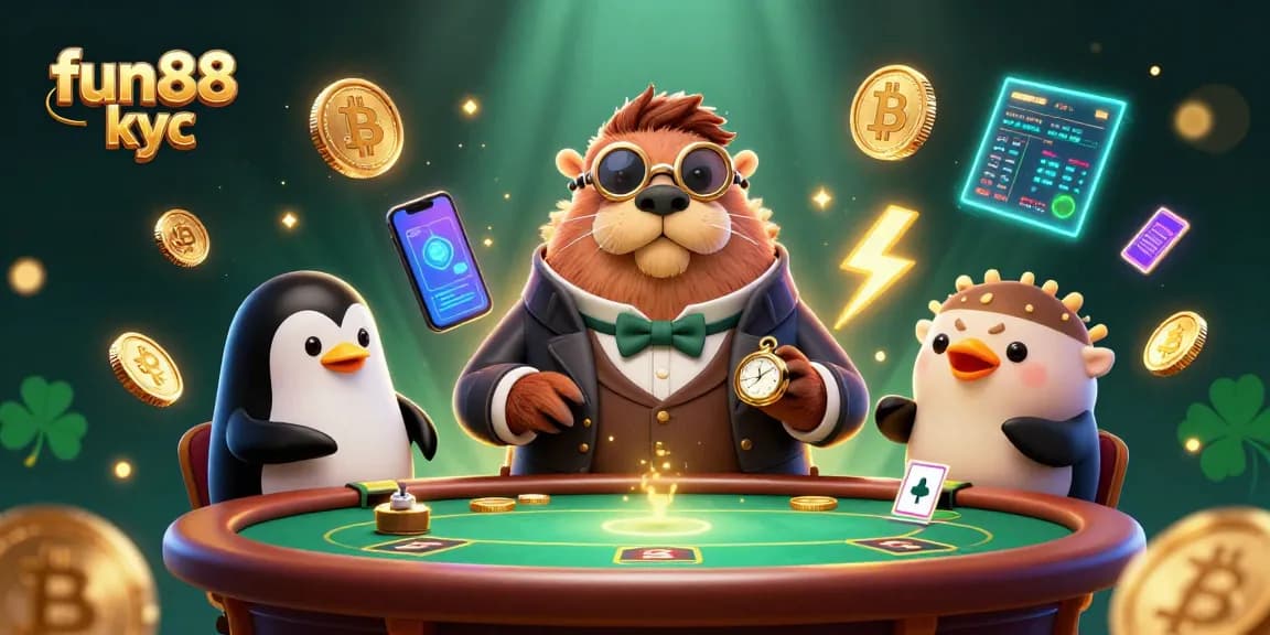 Chơi vui cùng fun88 kyc tại bàn poker dưới nước với các nhân vật sinh động.