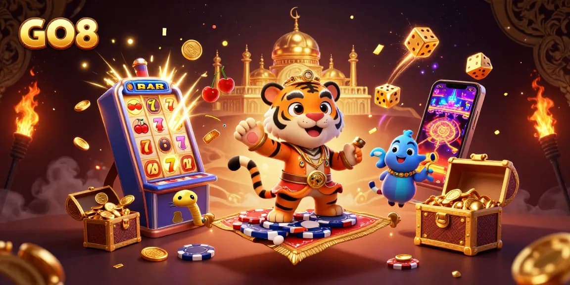 Experience thrilling wins with GO8's exciting slot machine and jackpot features.