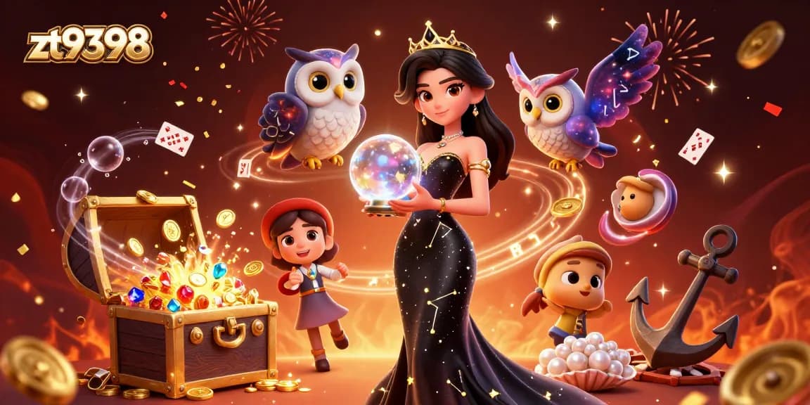 Engage in thrilling gameplay at zt9398 online casino with stunning characters and vibrant casino elements.
