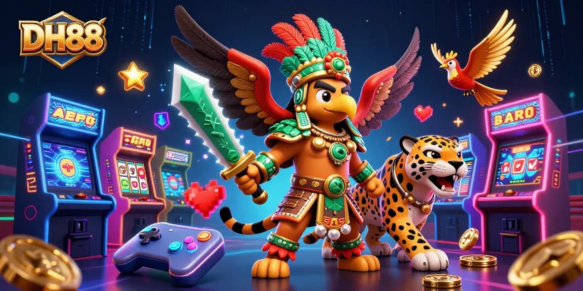 Bet on DH88's engaging casino games with vibrant characters and thrilling visuals.