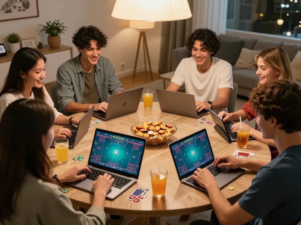 Enjoying online poker game with friends while accessing link 789win for better strategies and engagement.