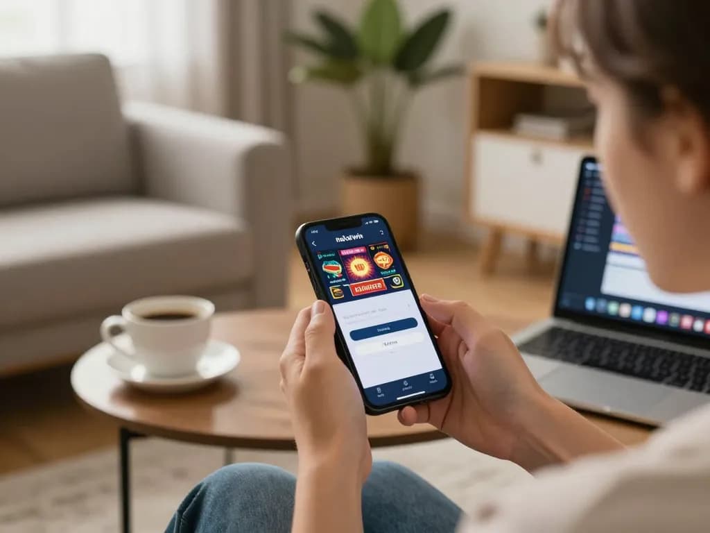 Using the nekatwin login on a smartphone for mobile casino gaming in a cozy setting