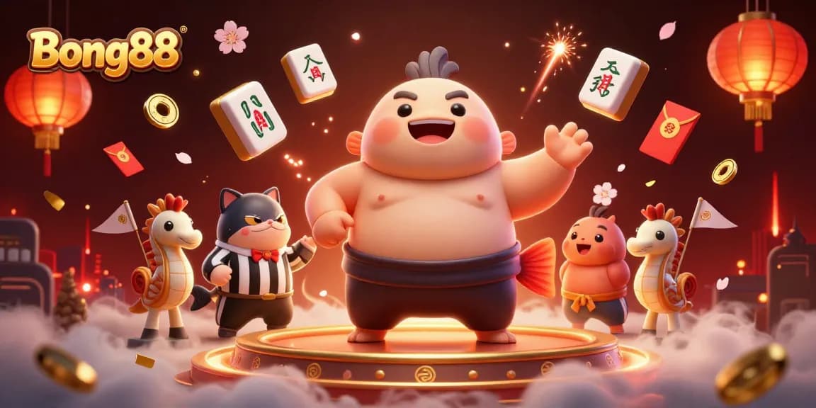 Bong88 immersive casino scene featuring a vibrant underwater ring with characters and festive elements.