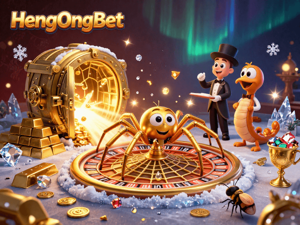 Engage in exhilarating betting with HengOngBet in a vibrant 3D casino world full of treasures.