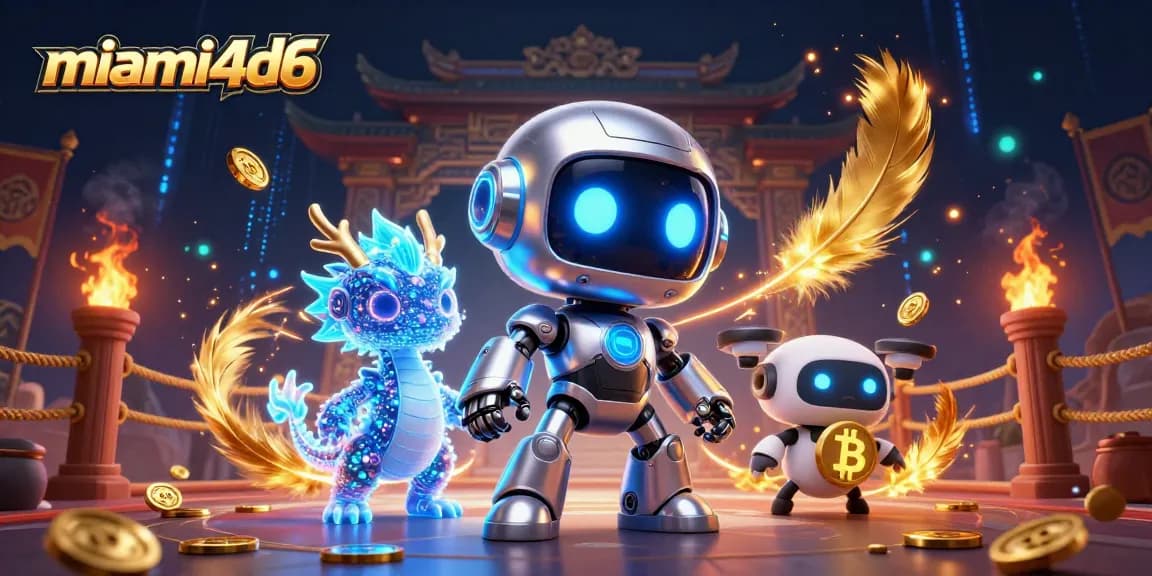 Spin the reels with miami4d6 in an ultra-detailed 3D casino scene filled with vibrant elements.