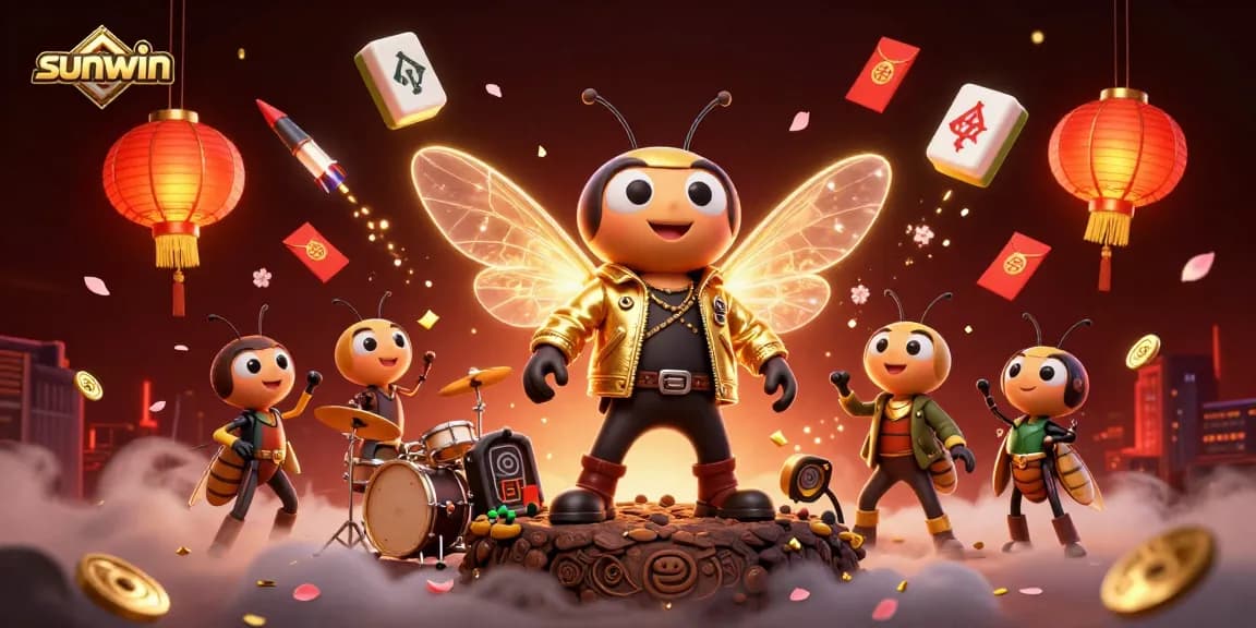Engage in thrilling gameplay at sunwin with dynamic casino characters amidst vivid illustrations.