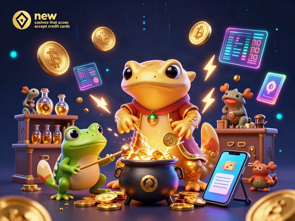 Engage with new casinos that accept credit cards while exploring vibrant 3D characters creating gold coins.