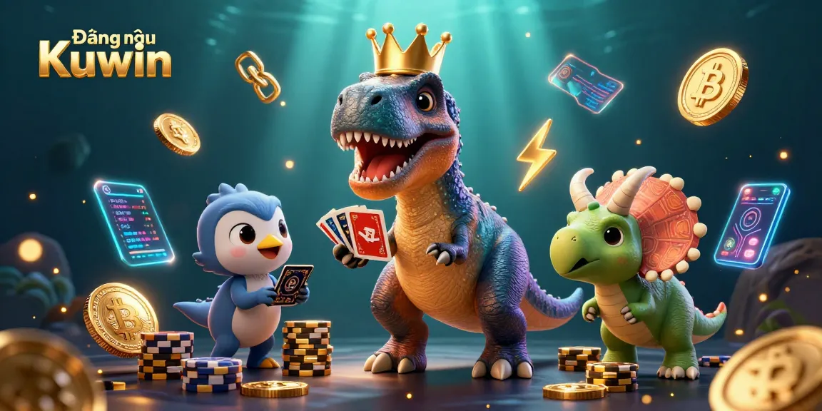 Experience fast and secure Đăng nhập Kuwin with T-Rex and friends in a vibrant casino world.