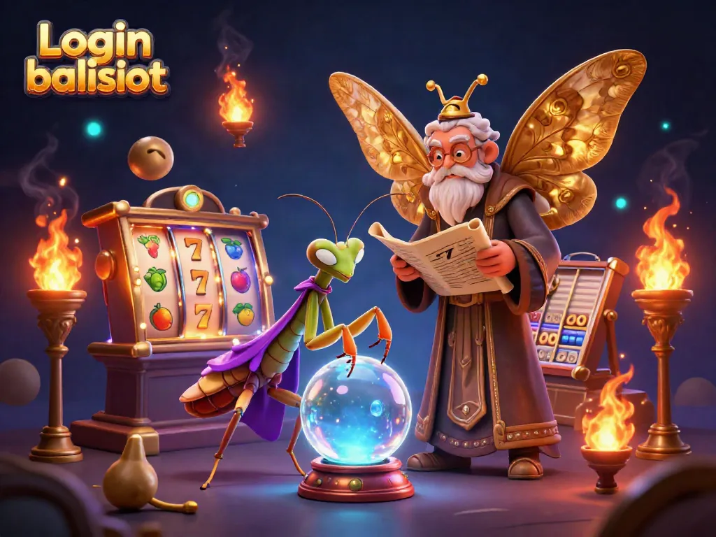 Engage with the thrilling Login balislot experience featuring dynamic slot reels and mystical characters.