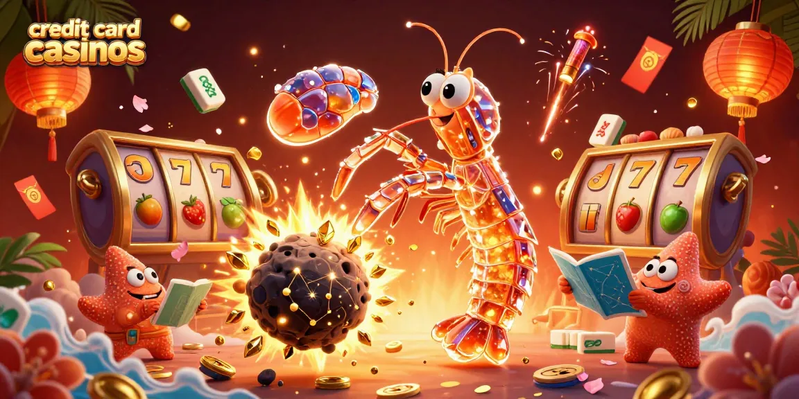 Experience exciting gameplay at credit card casinos with thrilling slot reels and vibrant game elements.