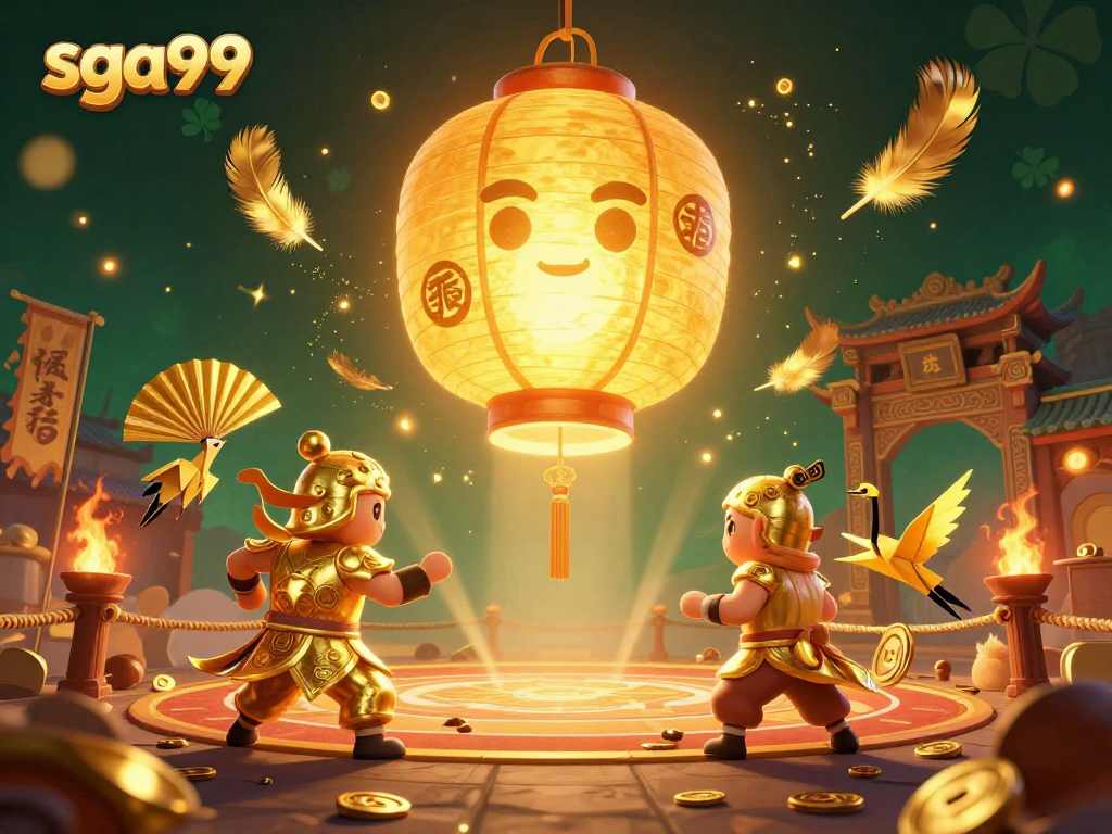Experience the excitement of SGA99 with advanced gaming elements in this vibrant casino scene.