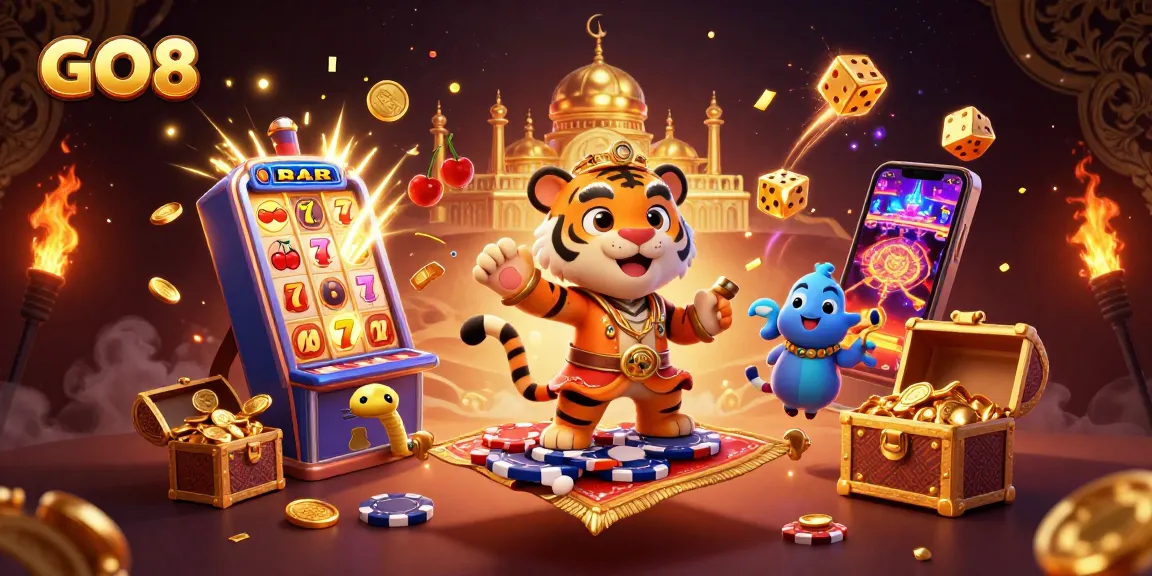 Experience thrilling wins with GO8's exciting slot machine and jackpot features.