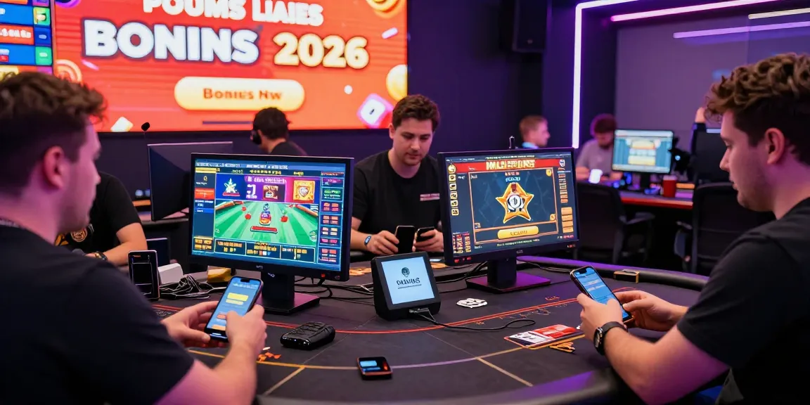 Excited players exploring the best new online casinos in 2026 with vibrant graphics and engaging gameplay.