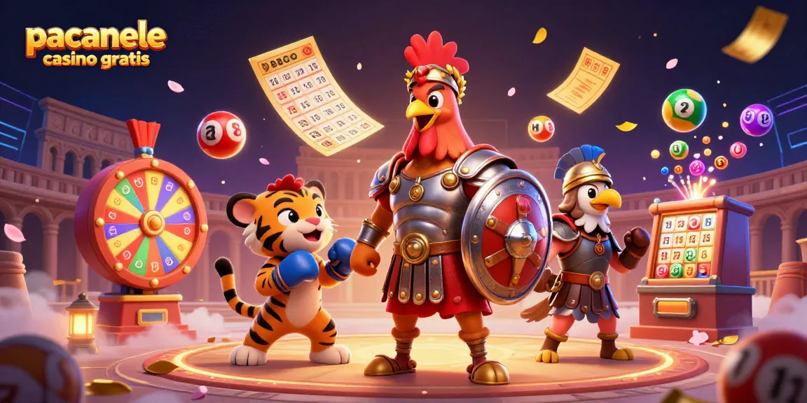 Joacă păcănele casino gratis în această ilustrație 3D vibrantă și captivantă.