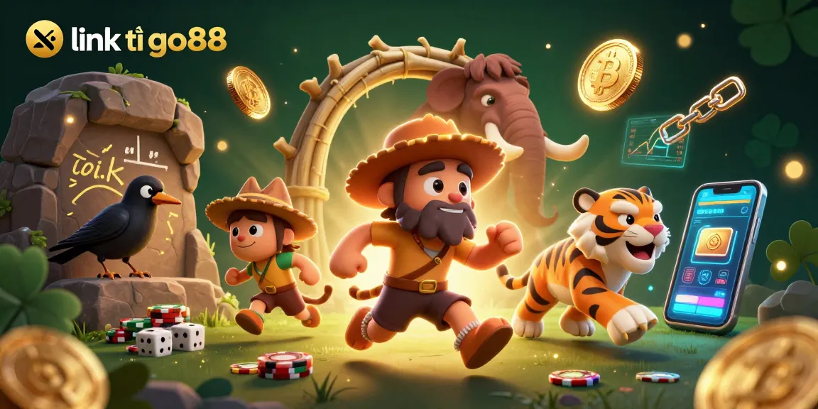 Engage in gaming fun with link tải go88 at a prehistoric casino filled with vibrant betting elements.