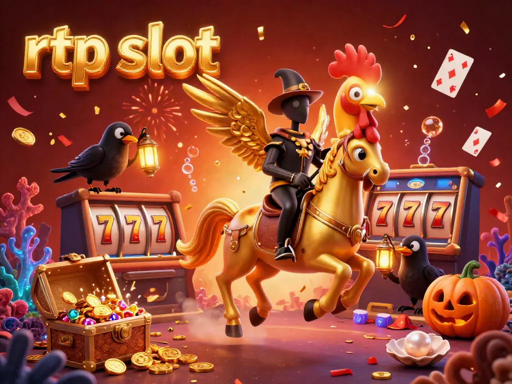 Experience thrilling rtp slot action with colorful casino elements in a magical atmosphere.