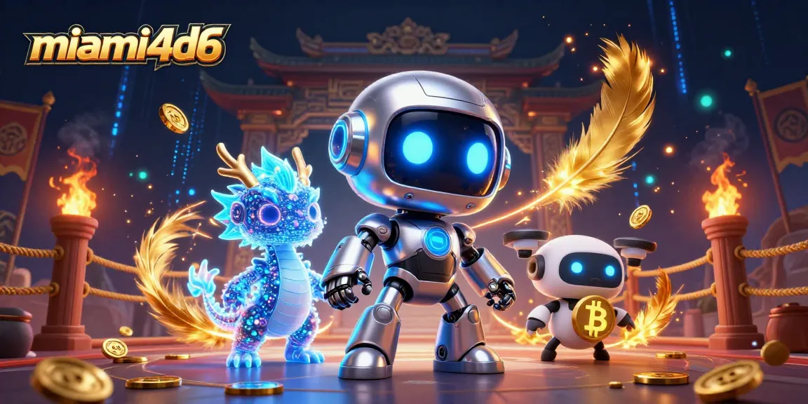 Spin the reels with miami4d6 in an ultra-detailed 3D casino scene filled with vibrant elements.