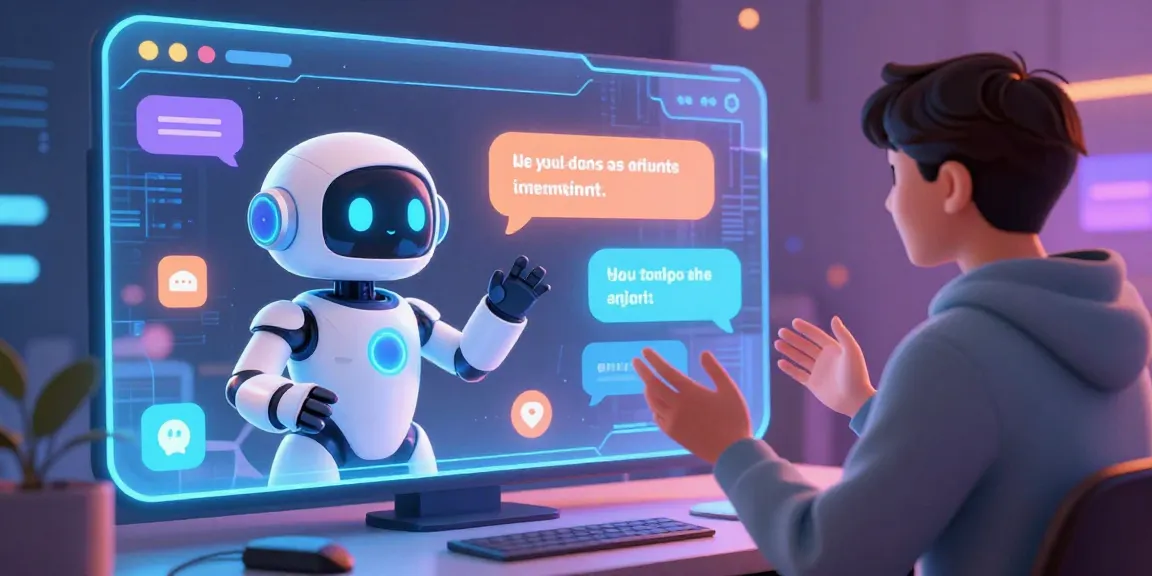 Interactive hentai ai chatbot engaging in lively conversation with a user in a vibrant digital setting.