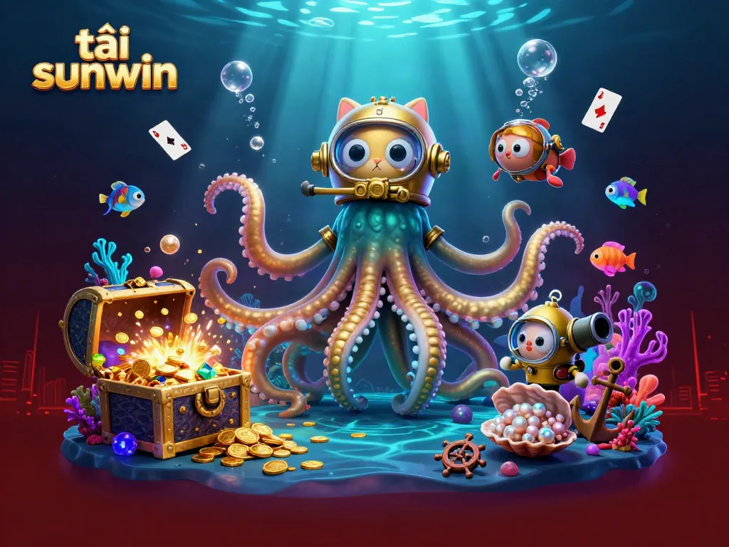 Engage with thrilling adventures at tải sunwin, featuring casino-themed imagery and vibrant treasures.