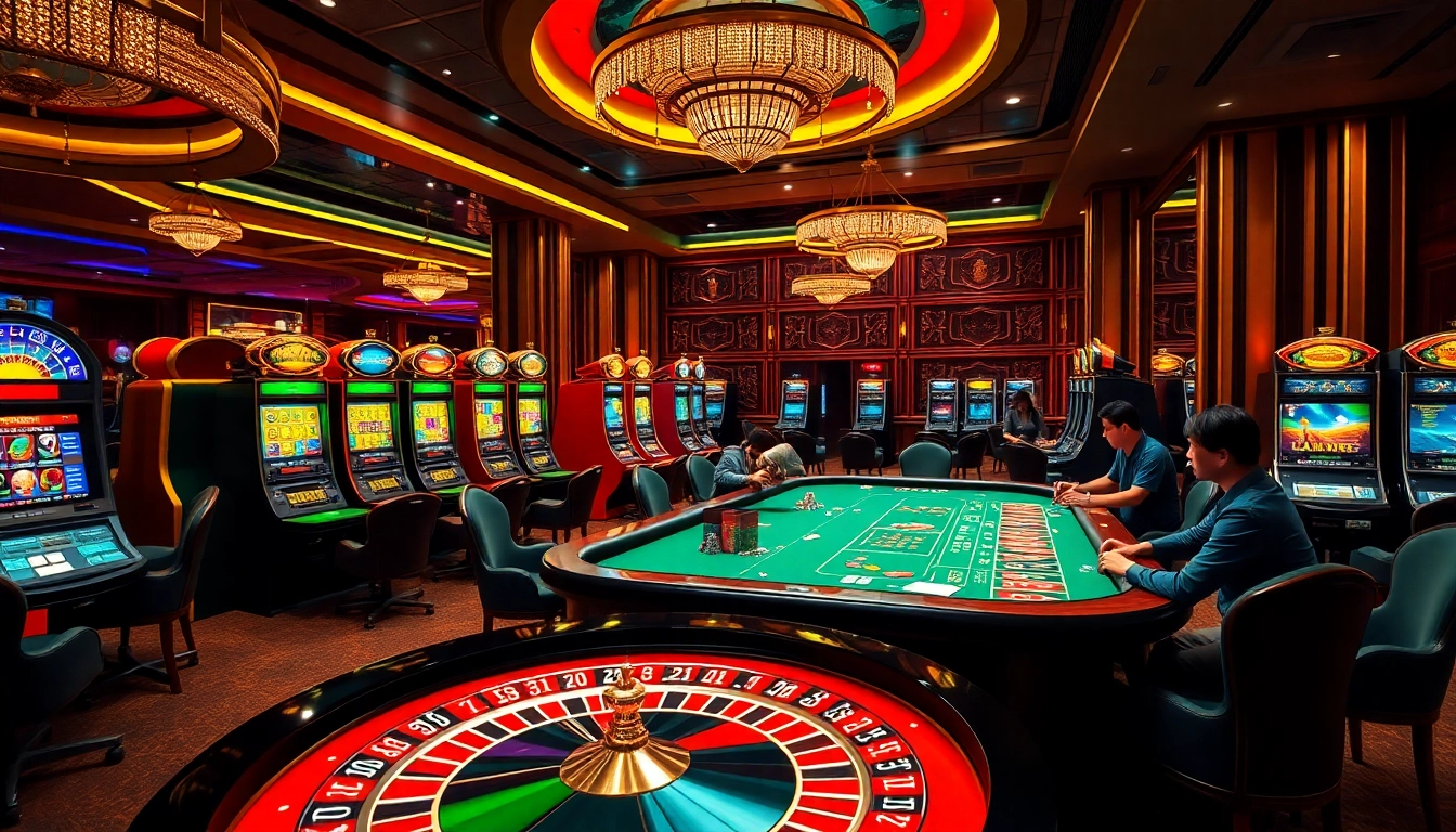 Experience the thrill of betting at Nhà Cái RR88's luxurious casino environment.