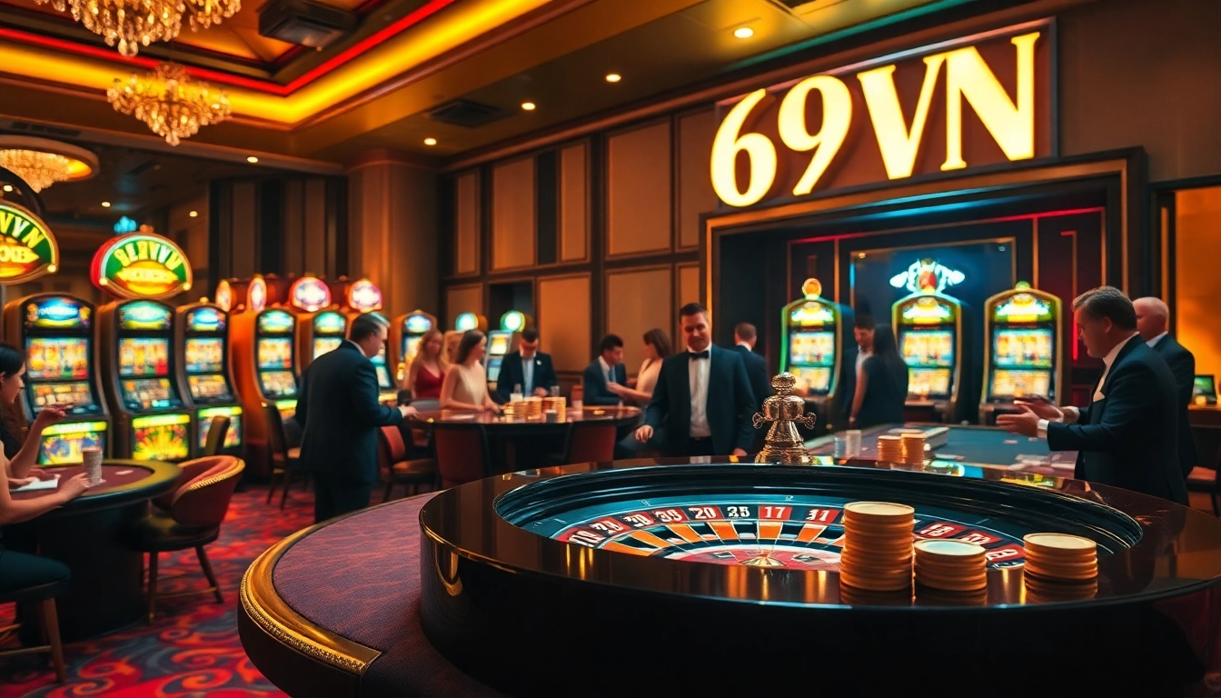 Experience thrilling gambling excitement at 69VN with vibrant casino games and engaging players.
