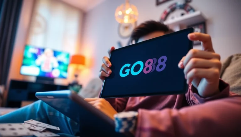 Experience the thrill of gaming with GO88's vibrant online interface and engaging gaming elements.