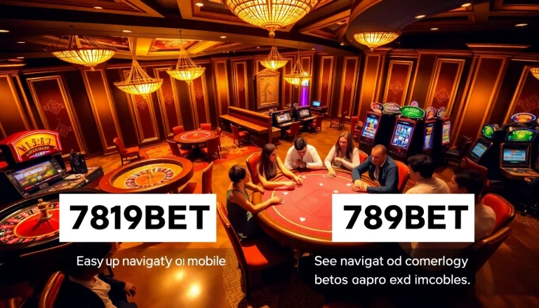 Players enjoying poker and gaming excitement at 789BET casino venue.