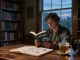 Discover insights about T Allen Greenfield and his book "UFOnauts" at https://tallengreenfield.com, set in a cozy library.