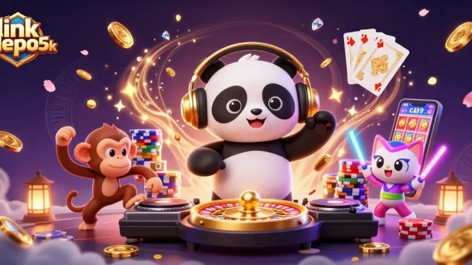 Play big with link depo 5k and win exciting rewards in this vibrant casino scene.
