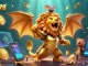 Win678 captivates players with a dynamic 3D casino scene featuring golden creatures, coins, and blockchain elements.