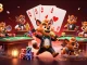 rr88 hyenas bring laughter and drinks in a lively casino scene